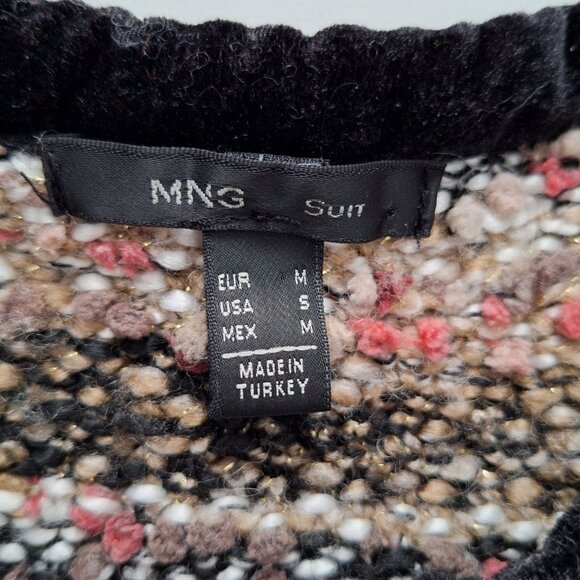 Mango Knit Cardigan with Velvet Trim - Picture 7 of 10